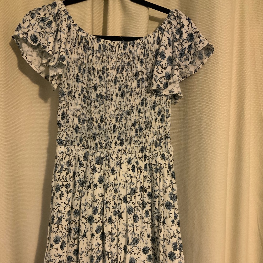 Off Shoulder Floral Mini Dress